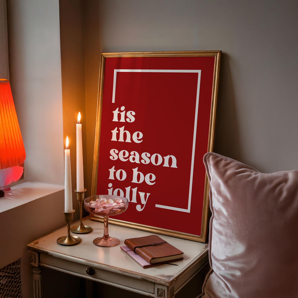 Tis the season to be jolly - Christmas Wall Art - Xmas Prints - Holiday Decor