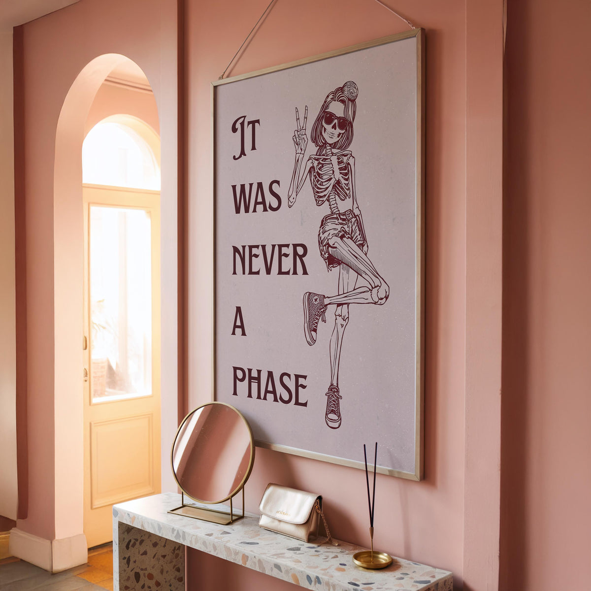Skeleton Prints - It was never a phase - Nostalgic Posters - Emo Home Decor