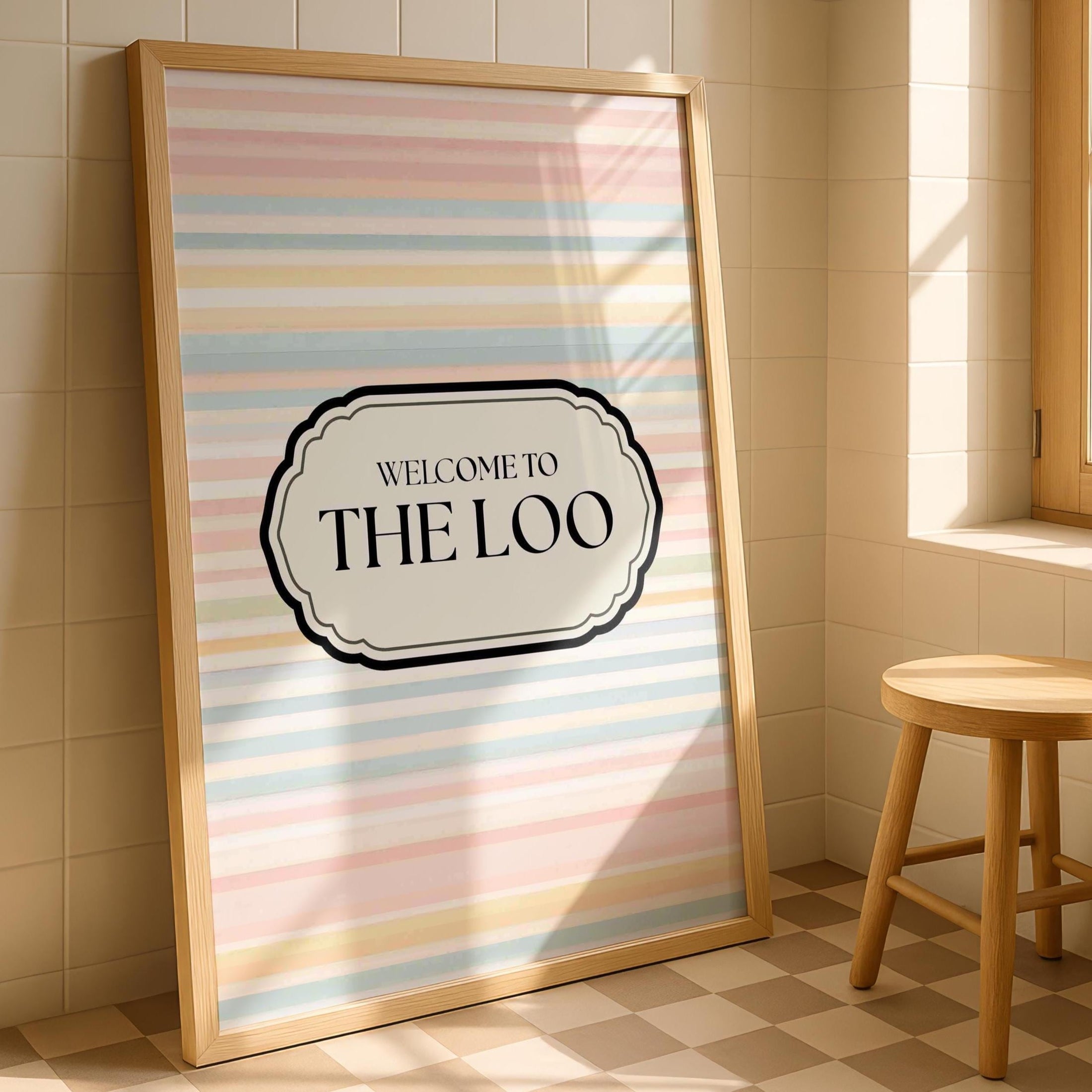 Toilet Wall Art Print - Fun Home Decor - Bathroom Wall Art - Toilet Decor - Colourful Toilet Art - Prints for Loo