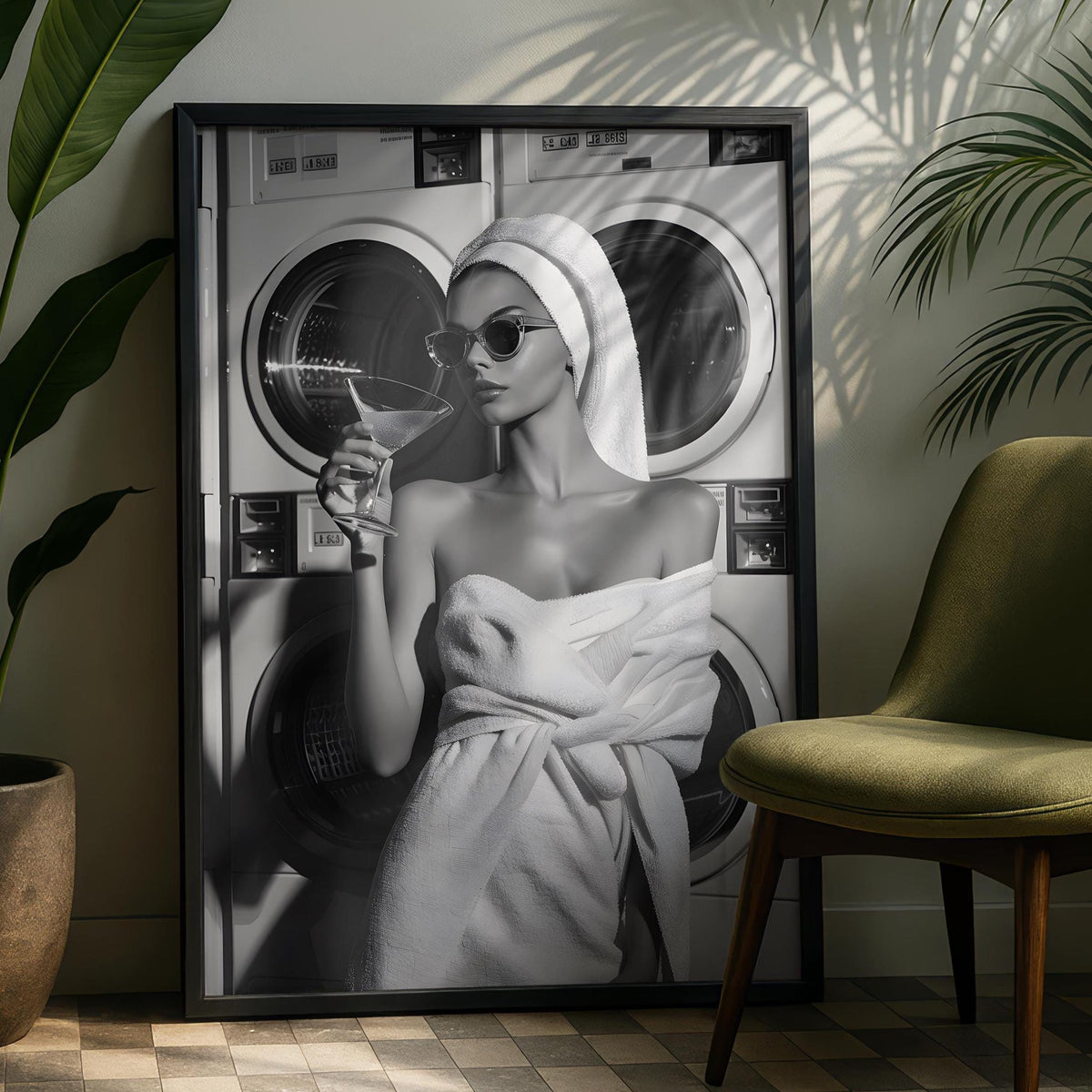 Funny Laundry Room Print - Laundrette Print - Utility Room Decor