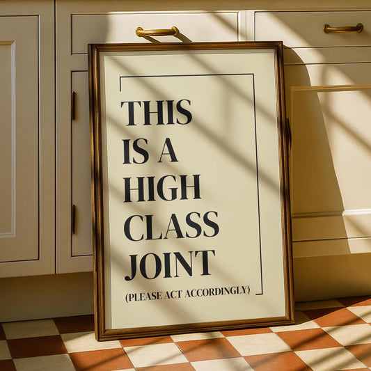 Sarcastic Humor Quote Print - Typography Prints - Funny Poster - Cream Wall art