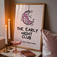 Load image into Gallery viewer, Pink Bedroom Print - Early Night Print - Above Bed Poster - Funny bedroom Decor
