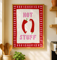 Load image into Gallery viewer, Chilli Pepper Print - Funky Kitchen Wall Art - Hot Stuff Kitchen Decor
