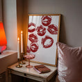 Load image into Gallery viewer, Kiss Print - Lips Print - Preppy Wall Art - Pink prints - Girls Prints
