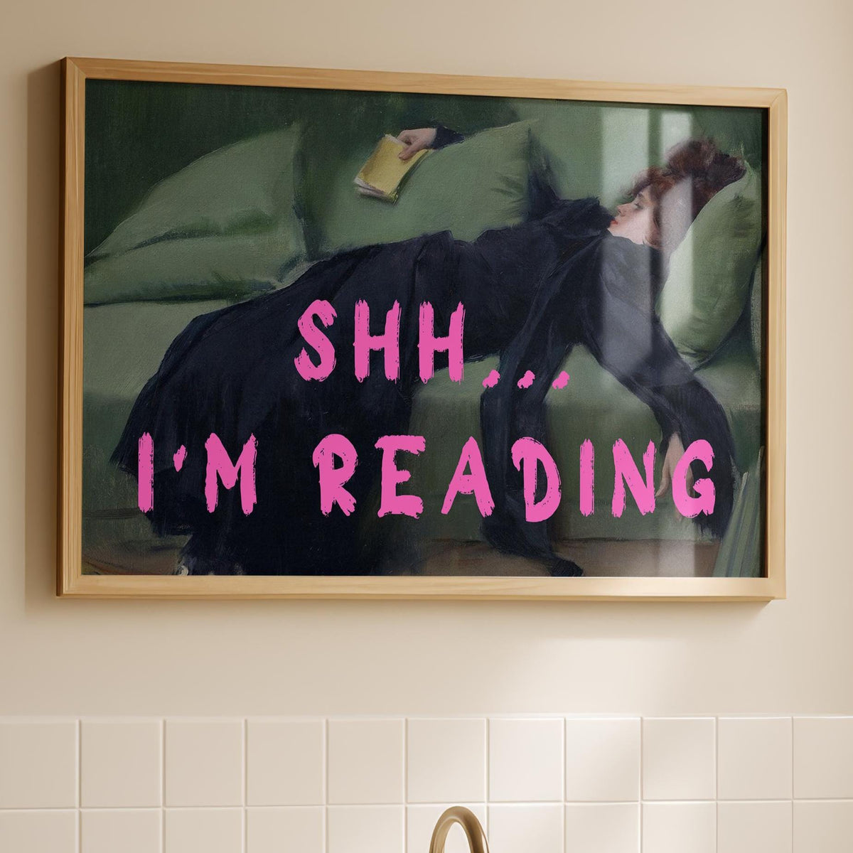 Altered Art - Reading Prints - Vintage Old Prints - Gallery Wall Decor