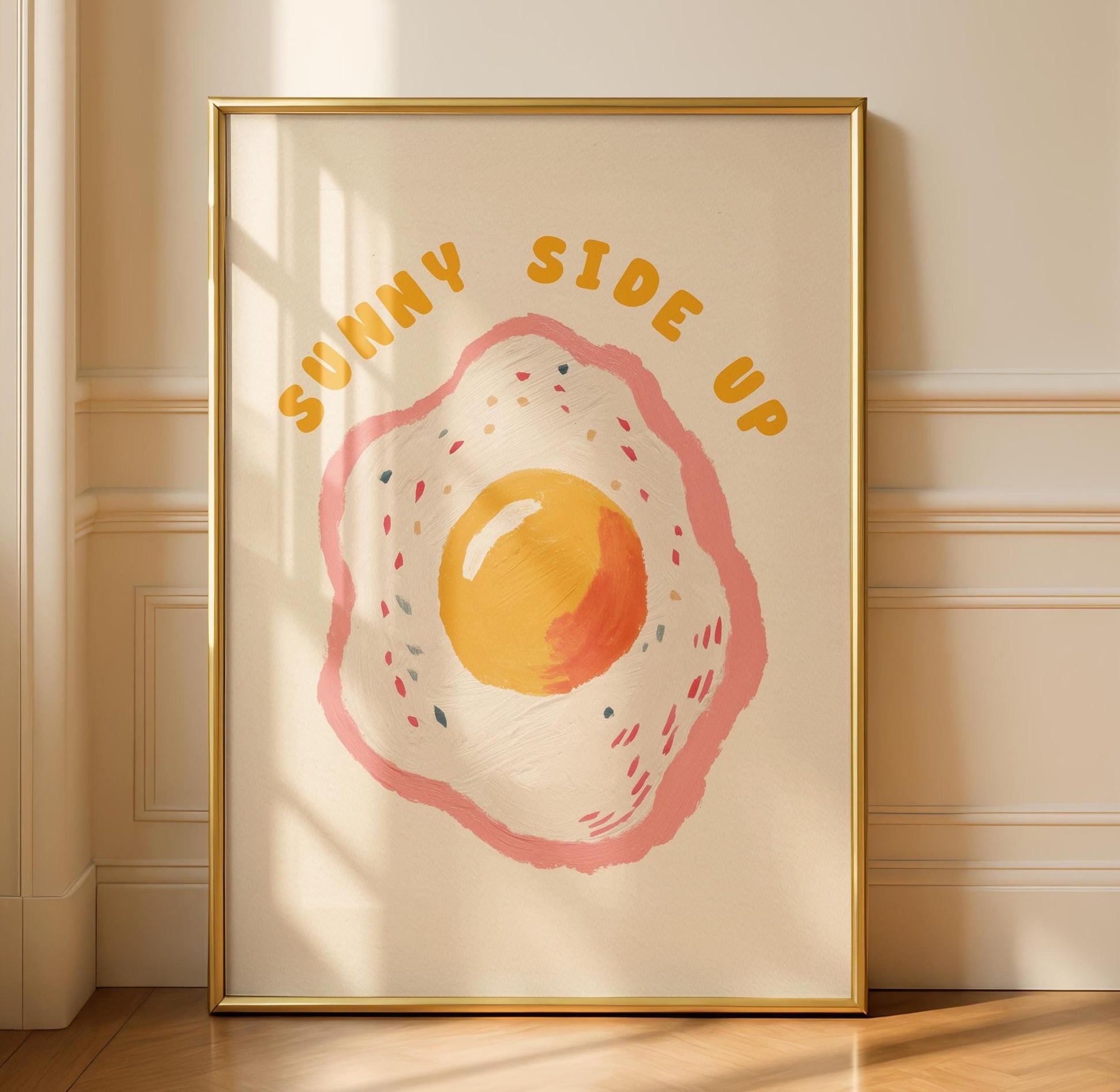 Sunny Egg Kitchen Print - Bright Foodie Wall Art - Kitchen Poster - Dining Decor