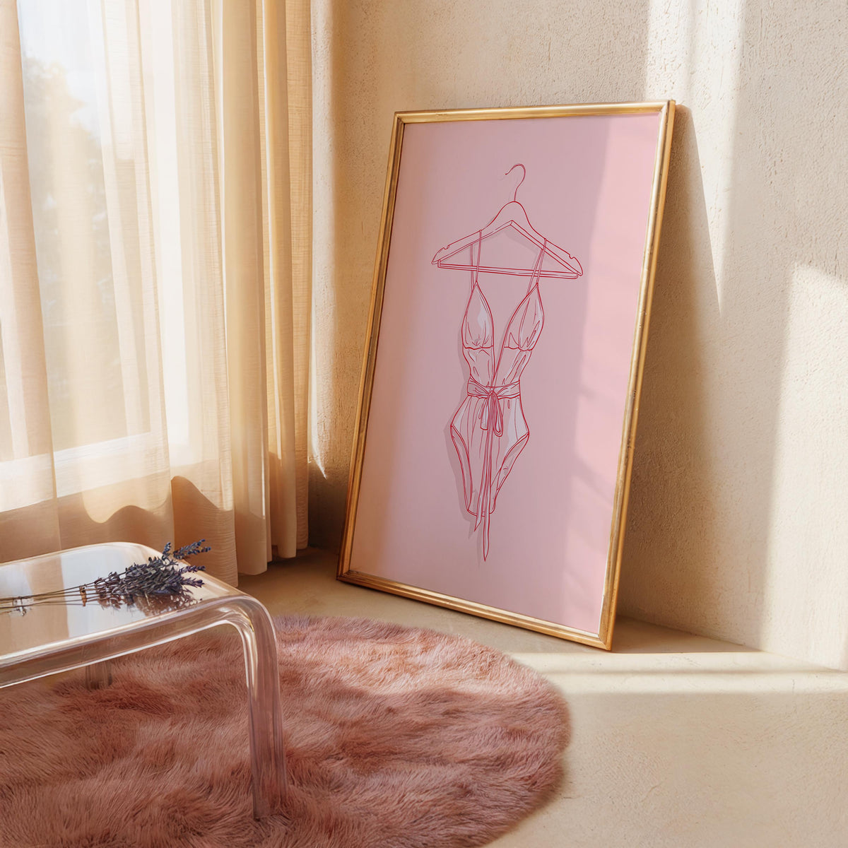 Dressing Room Prints - Pink Home Decor for Girls Room - Feel Good Quotes - Preppy Wall Art