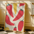 Load image into Gallery viewer, Chilli Pepper Print - Funky Kitchen Wall Art - Spicy Kitchen Decor
