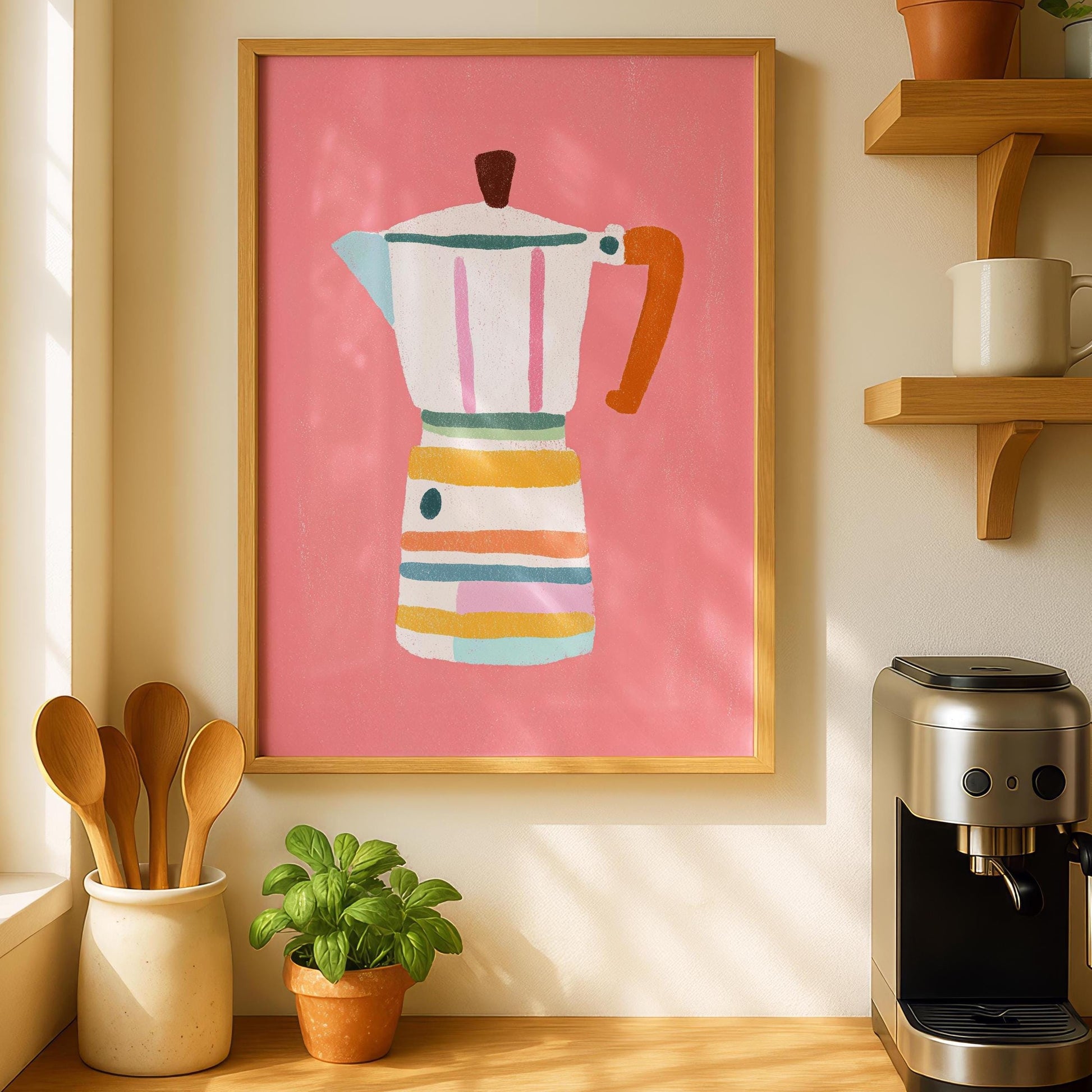 Cafetière Coffee Print - Kitchen Decor - Wall prints for kitchen - French press prints