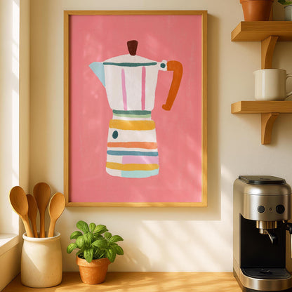 Cafetière Coffee Print - Kitchen Decor - Wall prints for kitchen - French press prints