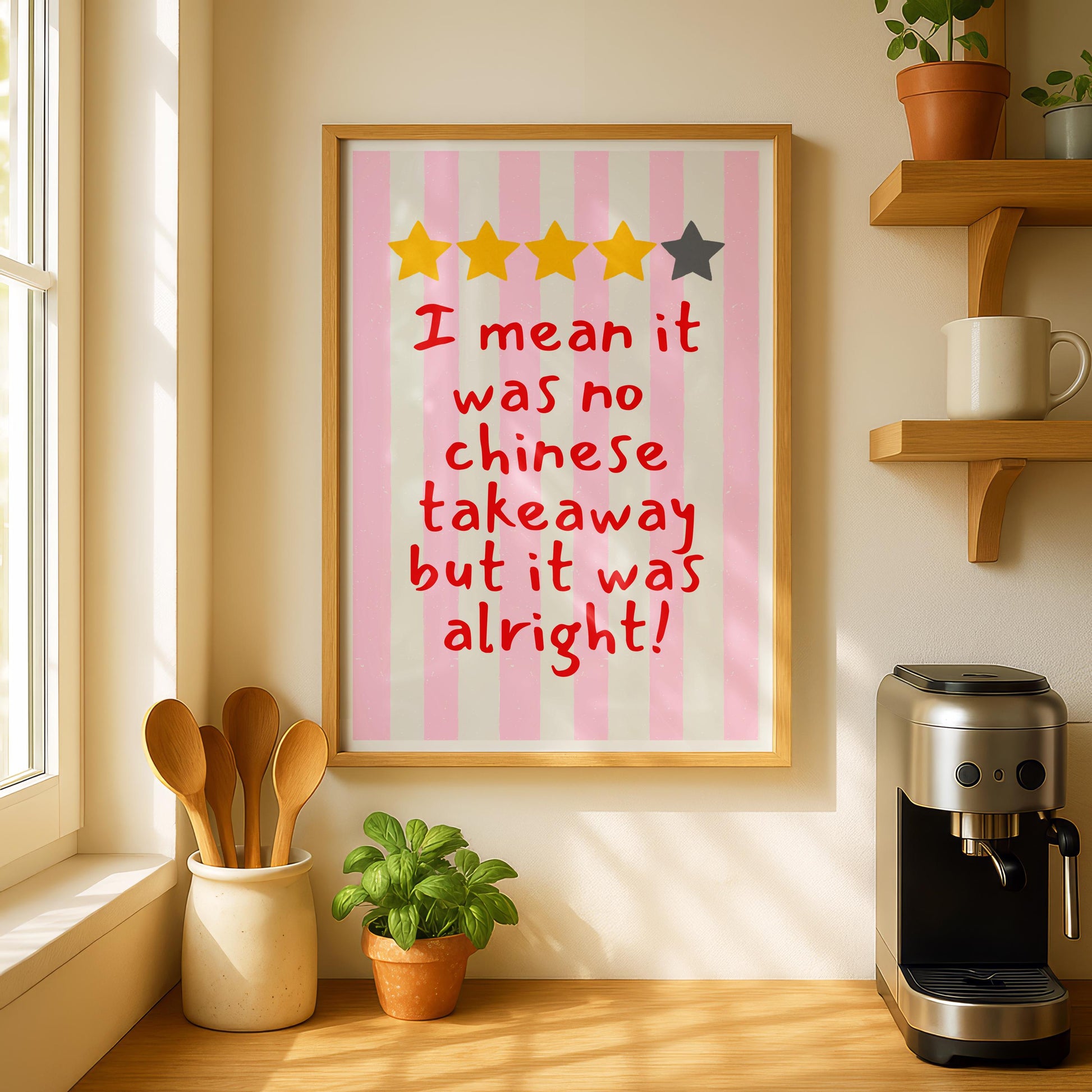 Kitchen review - Funny Kitchen Wall Art Print - Chef review - Cooking Decor - Kitchen decor