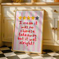 Load image into Gallery viewer, Kitchen review - Funny Kitchen Wall Art Print - Chef review - Cooking Decor - Kitchen decor
