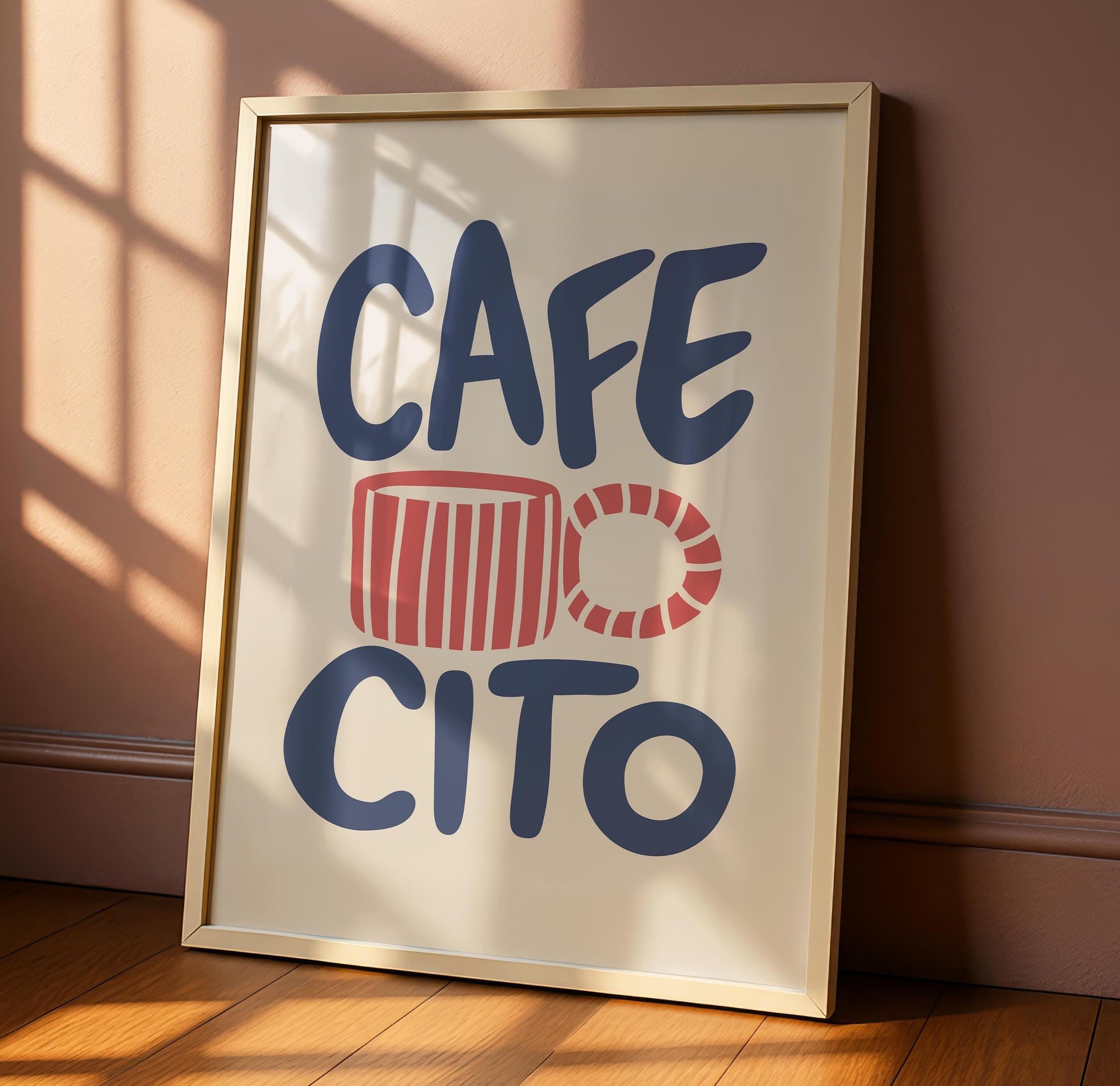 Cafecito Art - Kitchen Decor - Coffee Kitchen Print - Cafe Decor