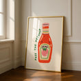 Load image into Gallery viewer, Ketchup Kitchen Print - Red Sauce Print - kitchen Decor - Dining Room Poster
