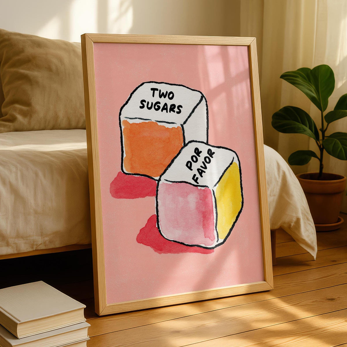 Sugar print - Kitchen Decor - Wall prints for kitchen - Tea Coffee Print
