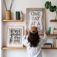 Load image into Gallery viewer, feels good to be home - welcome quotes - typography Hallway Welcome Art - mono wall art
