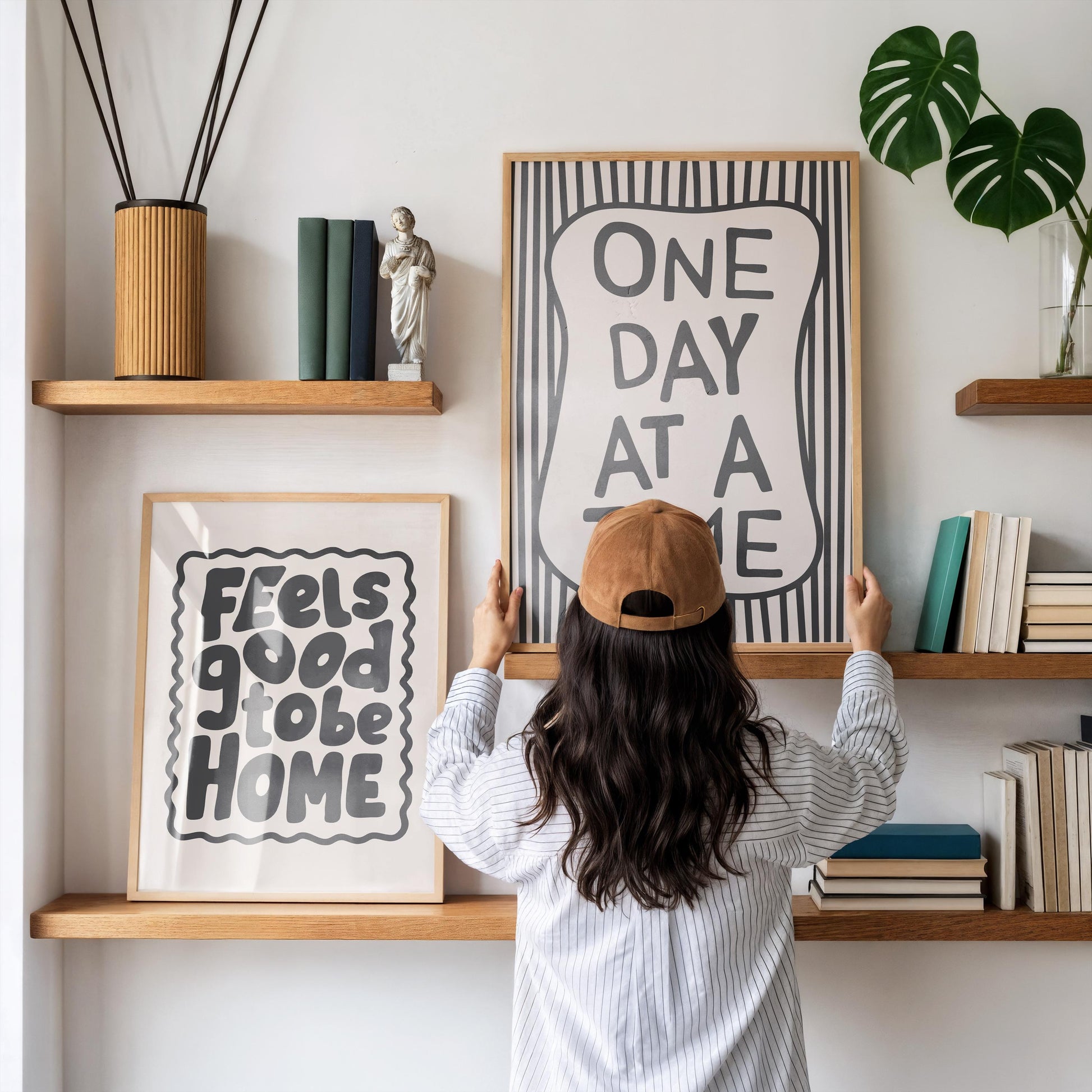 feels good to be home - welcome quotes - typography Hallway Welcome Art - mono wall art
