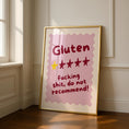 Load image into Gallery viewer, Funny Kitchen Wall Art Print - Gluten Free Quote - Celiac Decor - Sweary Quotes
