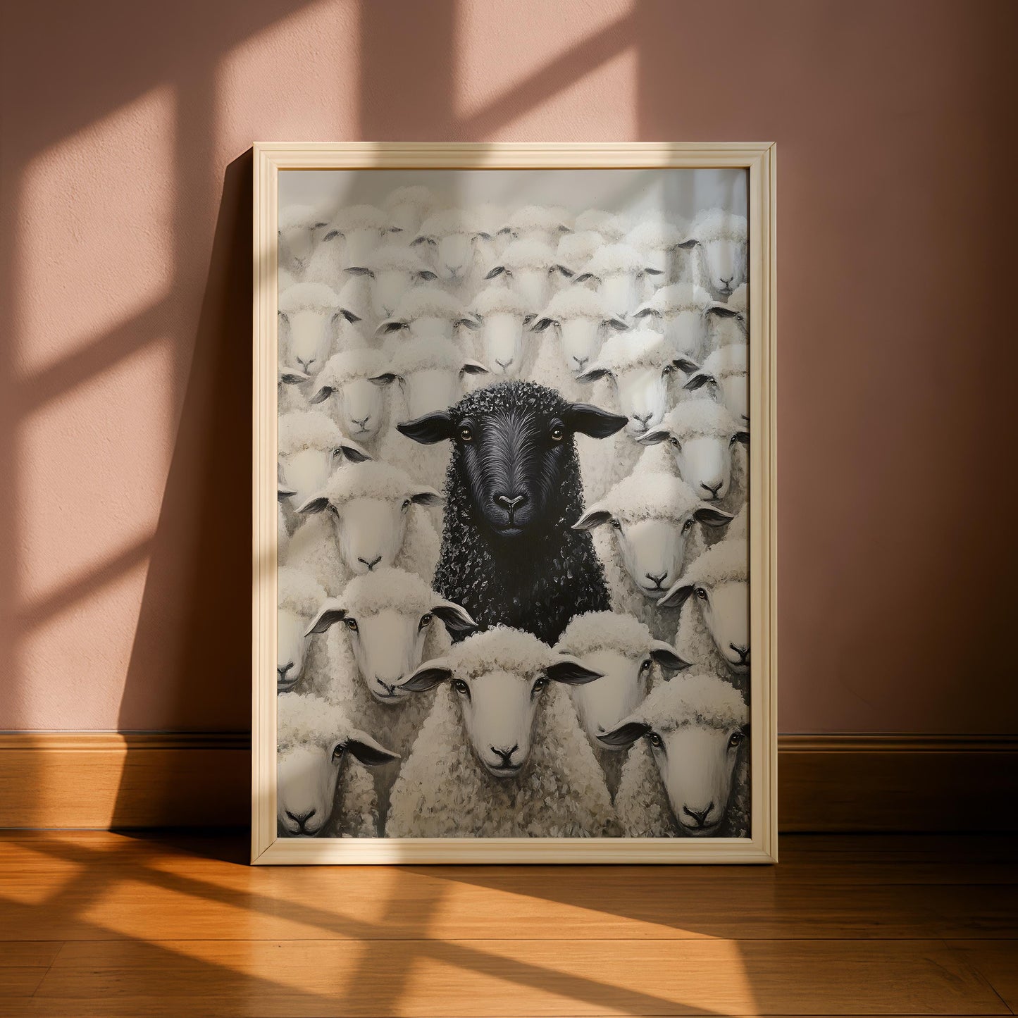 Black Sheep Art Print - Fun Prints - Alternate Decor - Funny Art - Fun Wall Art