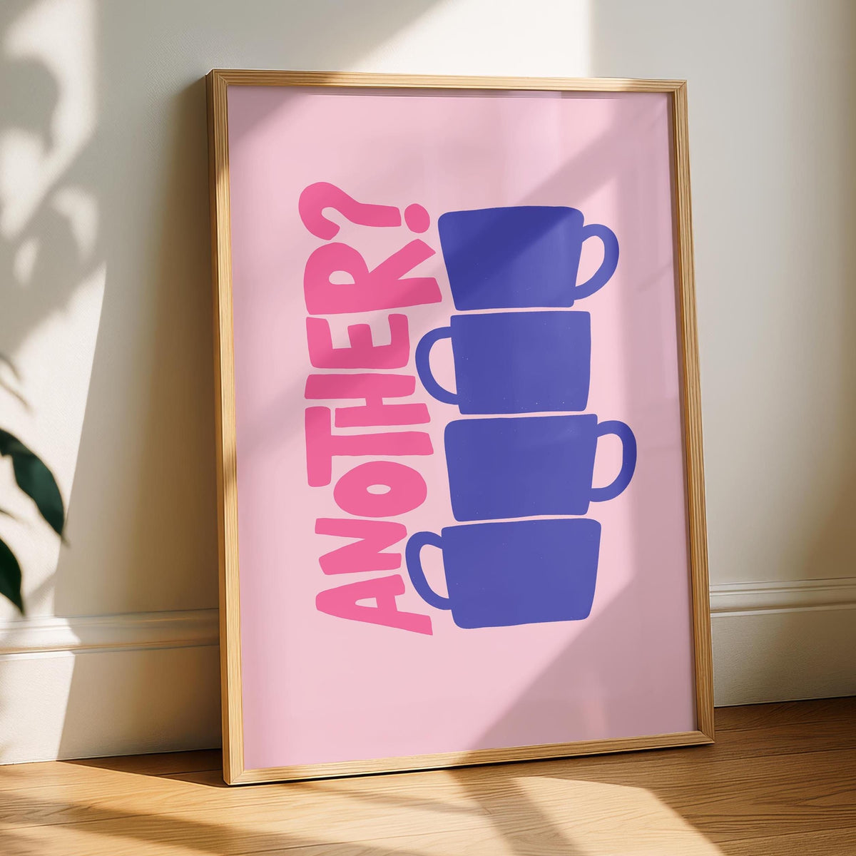 Funny Coffee Tea Kitchen Print - Another Tea? Another Coffee? Cafe Prints