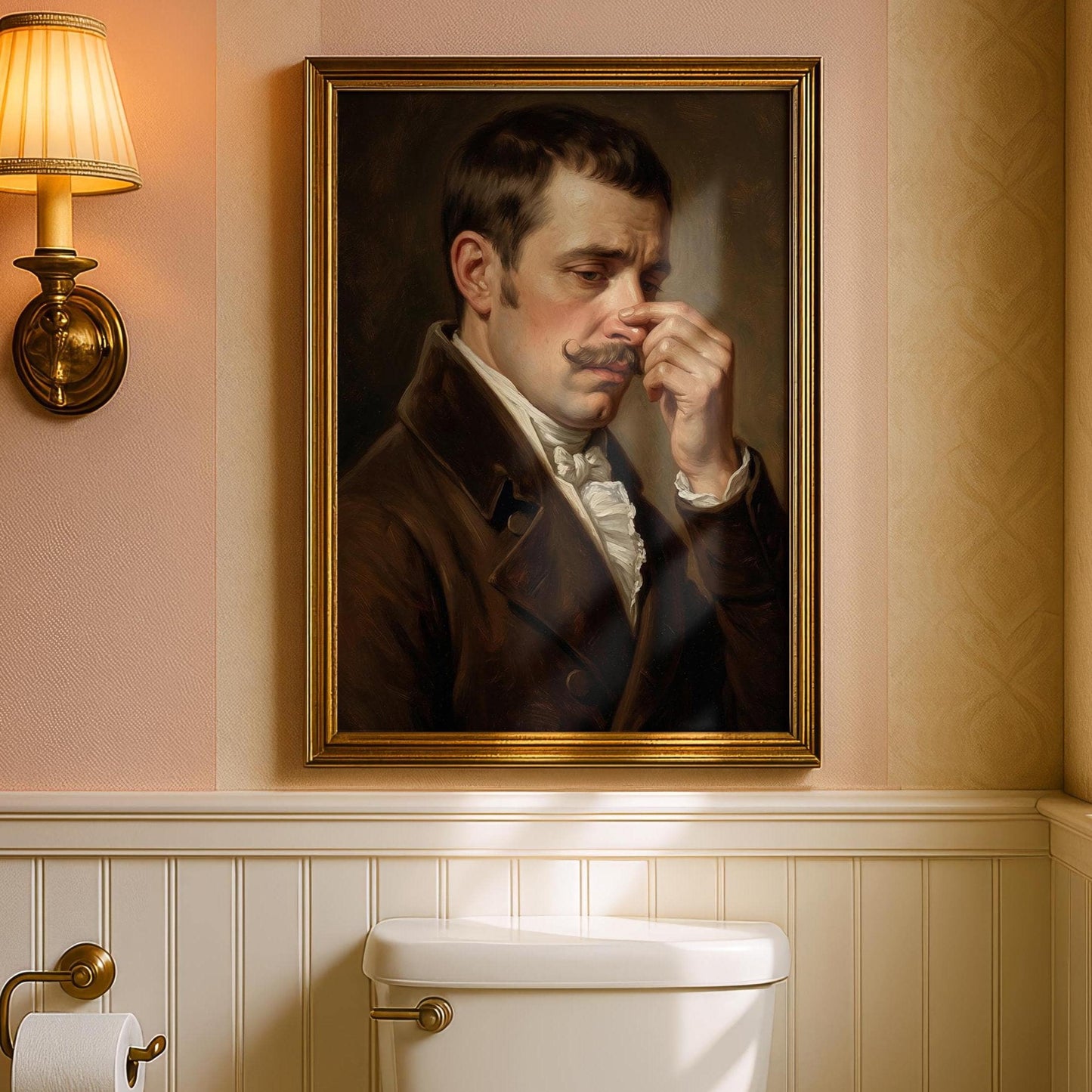 Altered art poster | Funny bathroom decor | Toilet wall art prints