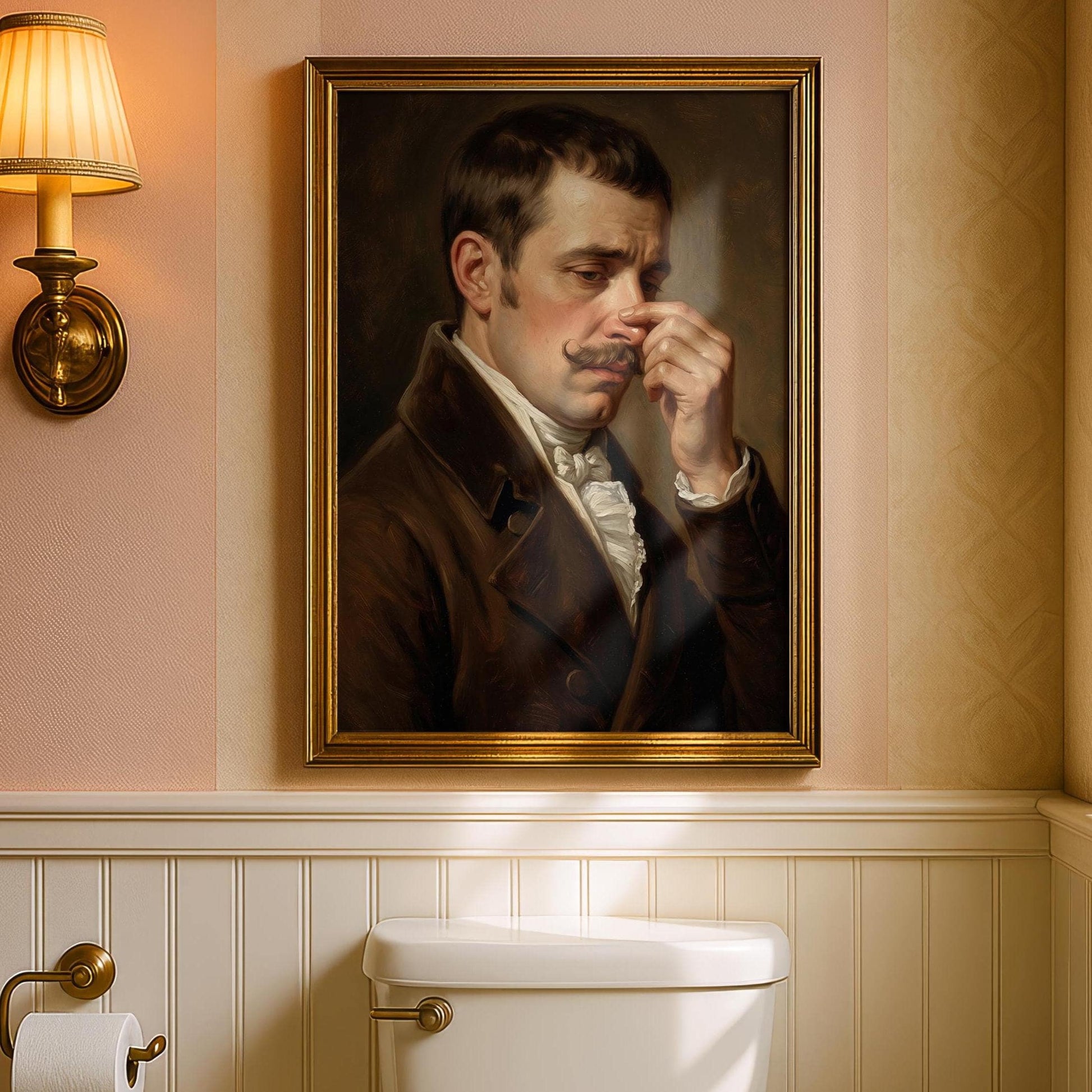 Altered art poster | Funny bathroom decor | Toilet wall art prints