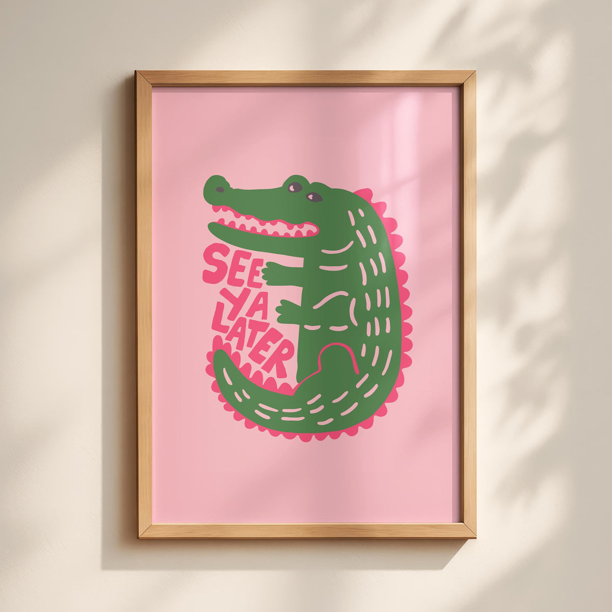 See ya later alligator - hallway prints - Hallway Decor - Goodbye Prints