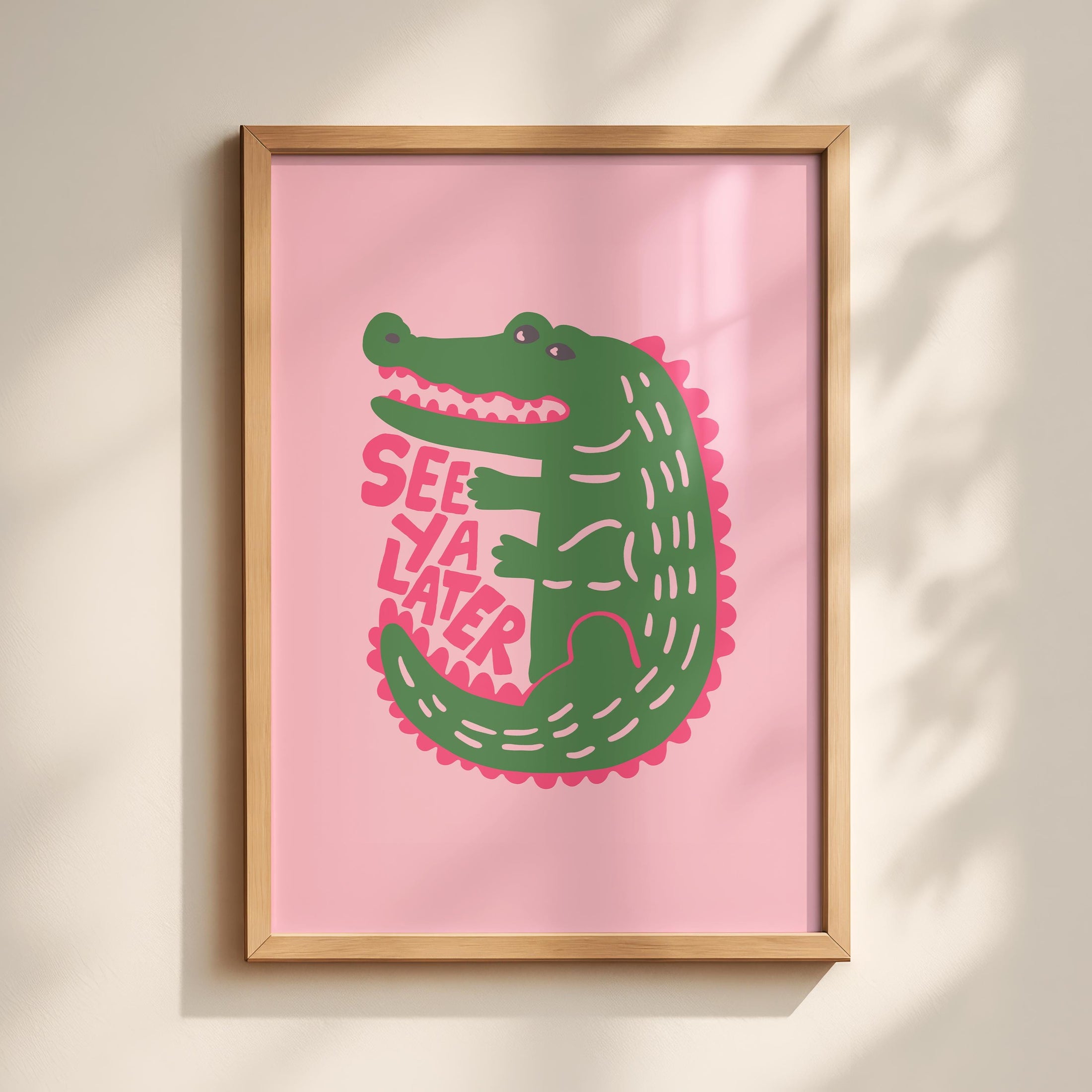 See ya later alligator - hallway prints - Hallway Decor - Goodbye Prints