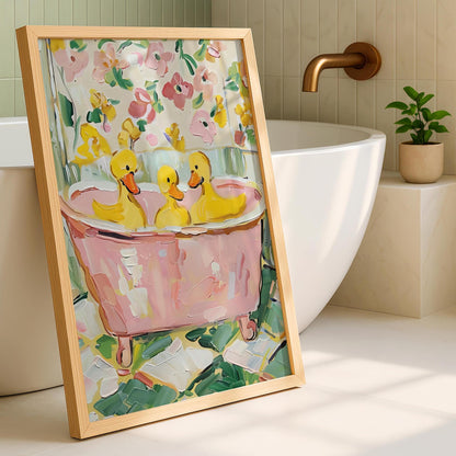 Cute bathroom , Bathroom ducks, Bathroom wall art, framed prints, , funny bathroom prints, bathroom art, home decor prints, bathroom poster