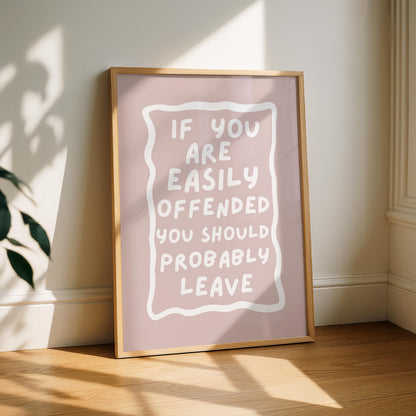 Funny Hallway Prints - Offensive Art - Funny Home Welcome Sign