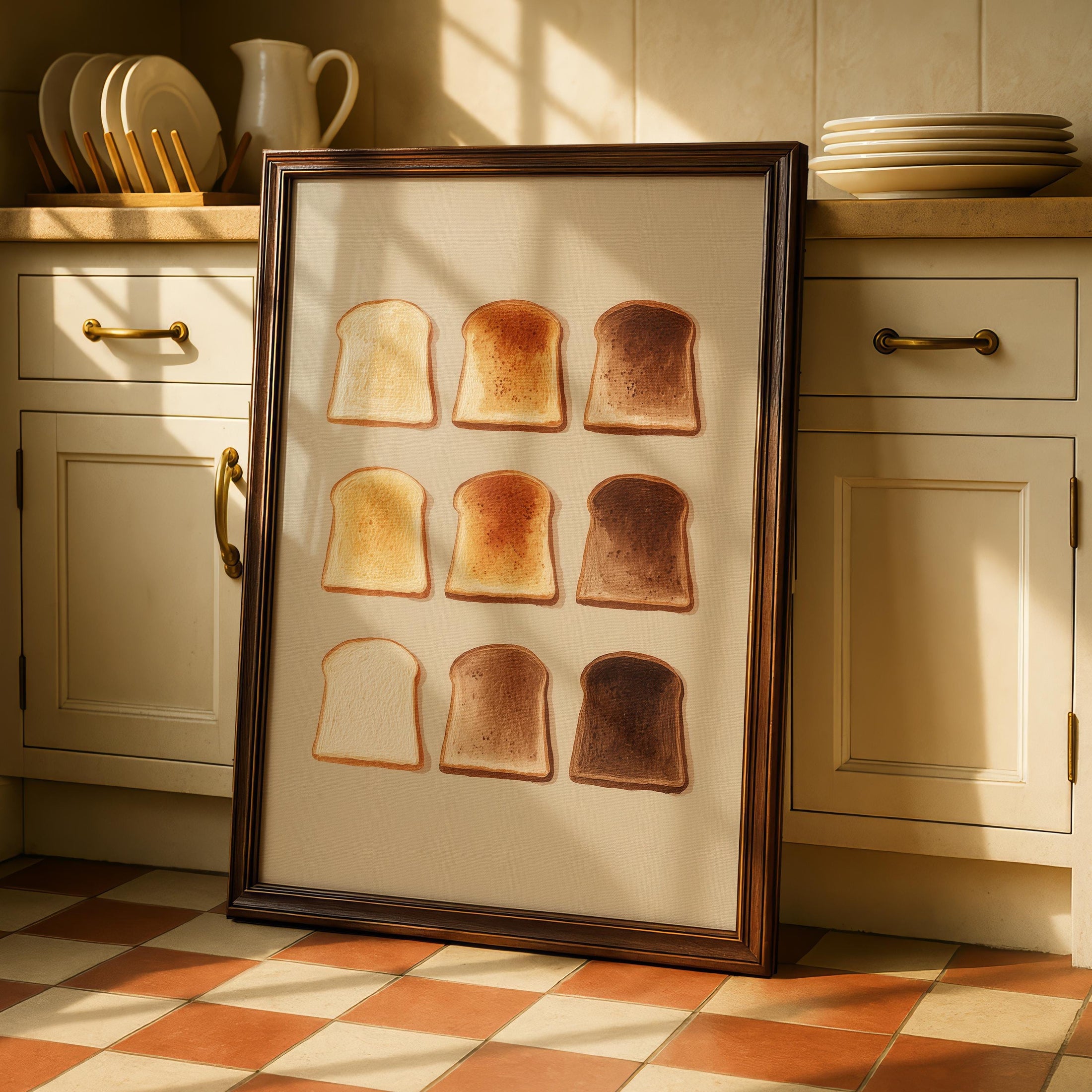 Toast Kitchen Print - Fun Colorful Wall Art - Kitchen Dining Room Decor