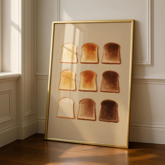 Toast Kitchen Print - Fun Colorful Wall Art - Kitchen Dining Room Decor
