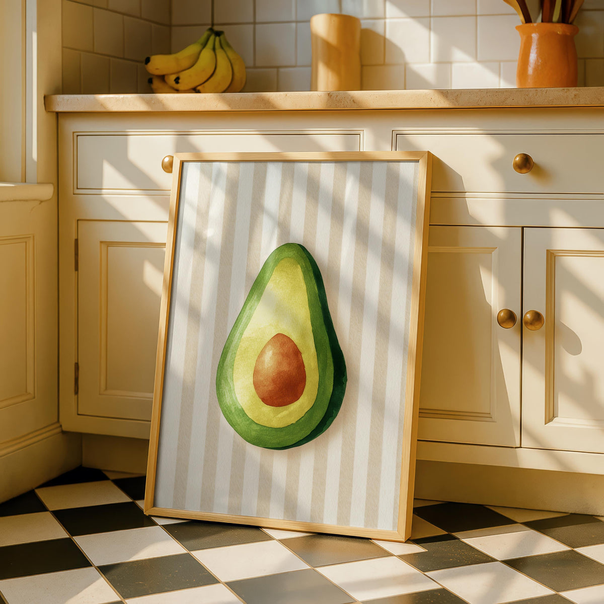 Avocado Kitchen Print: Fun Kitchen Poster - Dining Decor