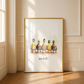 Load image into Gallery viewer, Ducks in a row - Funny Prints - Bathroom Decor - Gallery Wall Art
