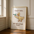 Load image into Gallery viewer, Last Flying Fuck - Goose Print - Sweary Wall Art
