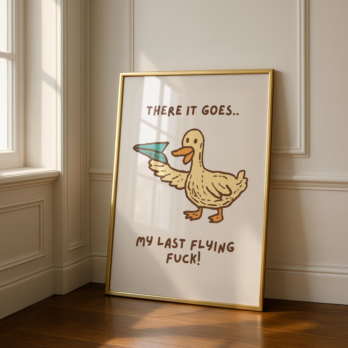Last Flying Fuck - Goose Print - Sweary Wall Art