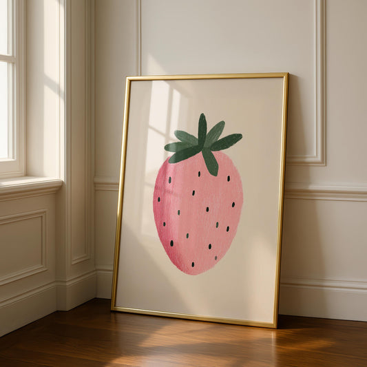 Strawberry Prints - Fruit Prints- Dining Prints - Kitchen Decor