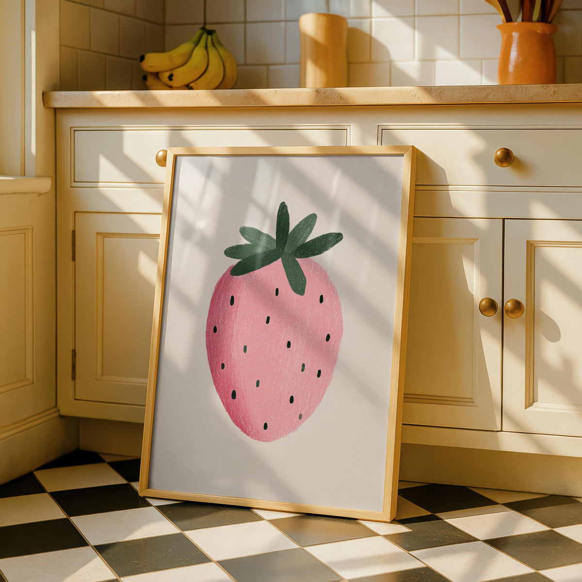 Strawberry Prints - Fruit Prints- Dining Prints - Kitchen Decor
