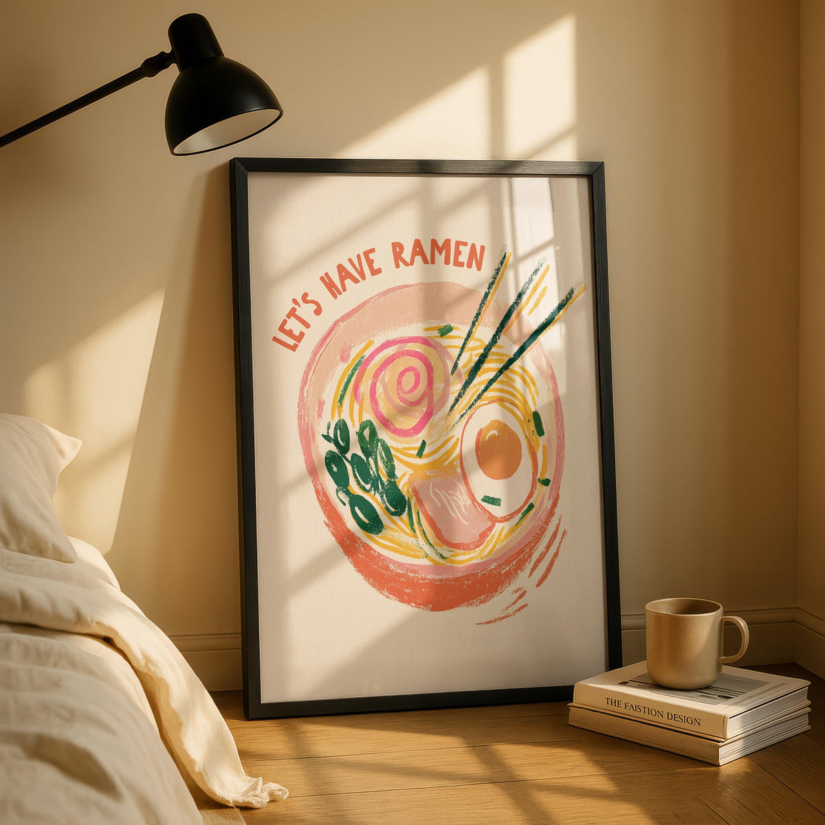 Ramen Poster | Kitchen Wall Art | Colourful Kitchen Decor | Bright Wall Art | Gift for Cook