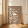 Load image into Gallery viewer, Fancy a cuppa Kitchen Print - Coffee Tea Print - Art Kitchen
