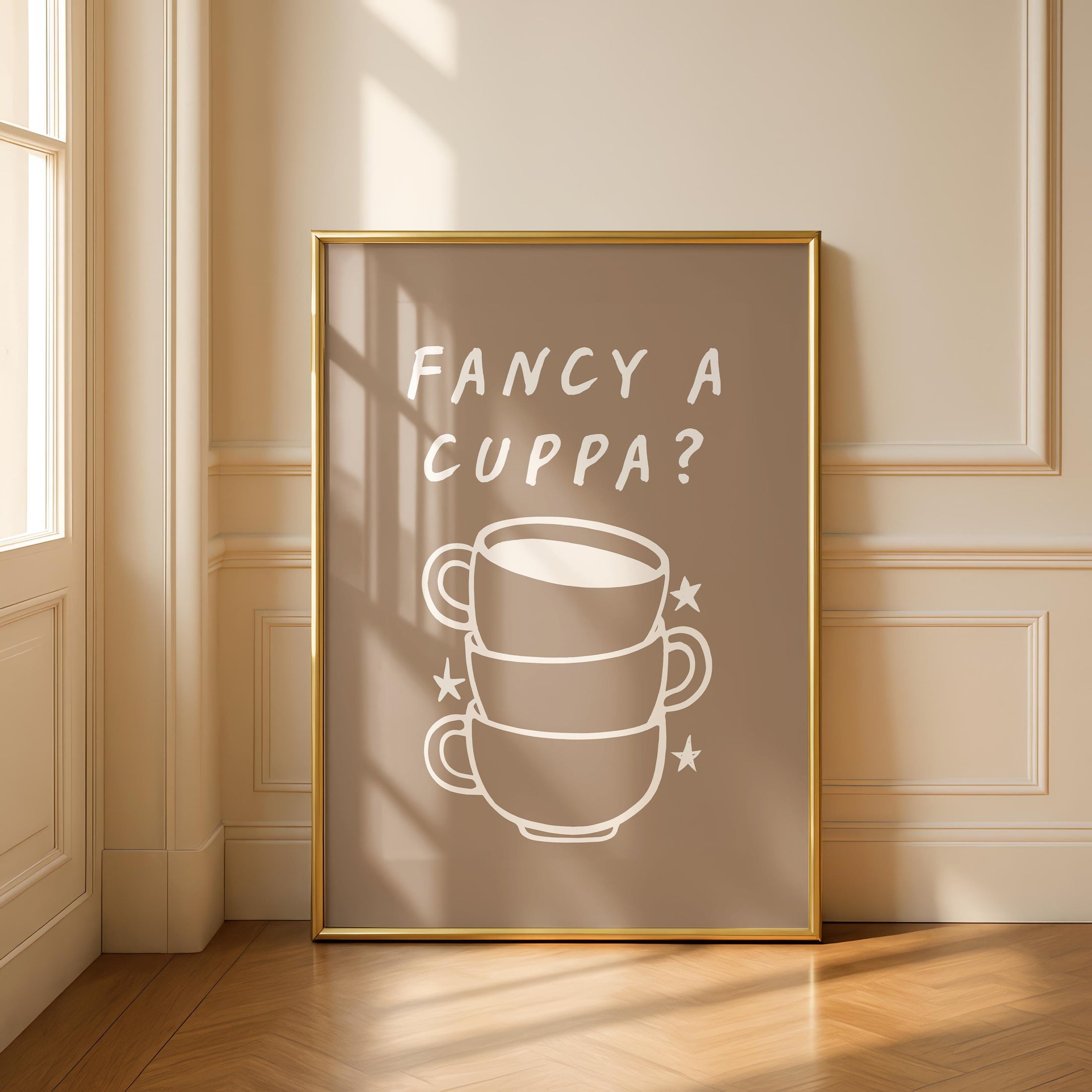 Fancy a cuppa Kitchen Print - Coffee Tea Print - Art Kitchen