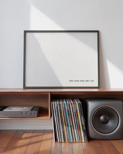 Nosey little fucker - Sweary Prints - Posters with Swear Words - Funny Wall Art Decor
