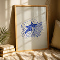 Load image into Gallery viewer, Bedtime Cat Print - Funky Kitchen Wall Art - Eclectic Prints - Maximalist Decor - bedroom prints
