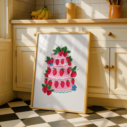 Strawberry Prints - Life is Sweet - Couples Prints - Kitchen Decor