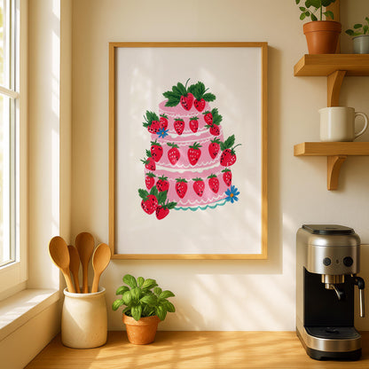 Strawberry Prints - Life is Sweet - Couples Prints - Kitchen Decor