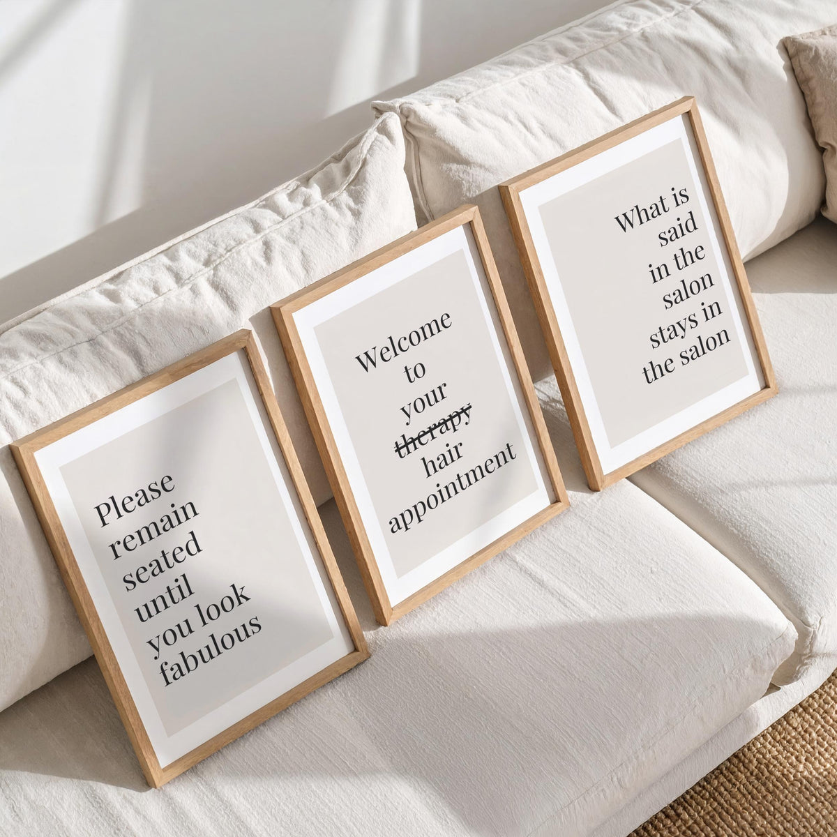Set of 3 Salon Prints - Salon Decor - Hair Dressers Wall Art