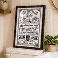 Load image into Gallery viewer, Bathroom Rules Print | Funny Toilet Decor Sign | WC Wall Art Poster | Cloakroom Accessories
