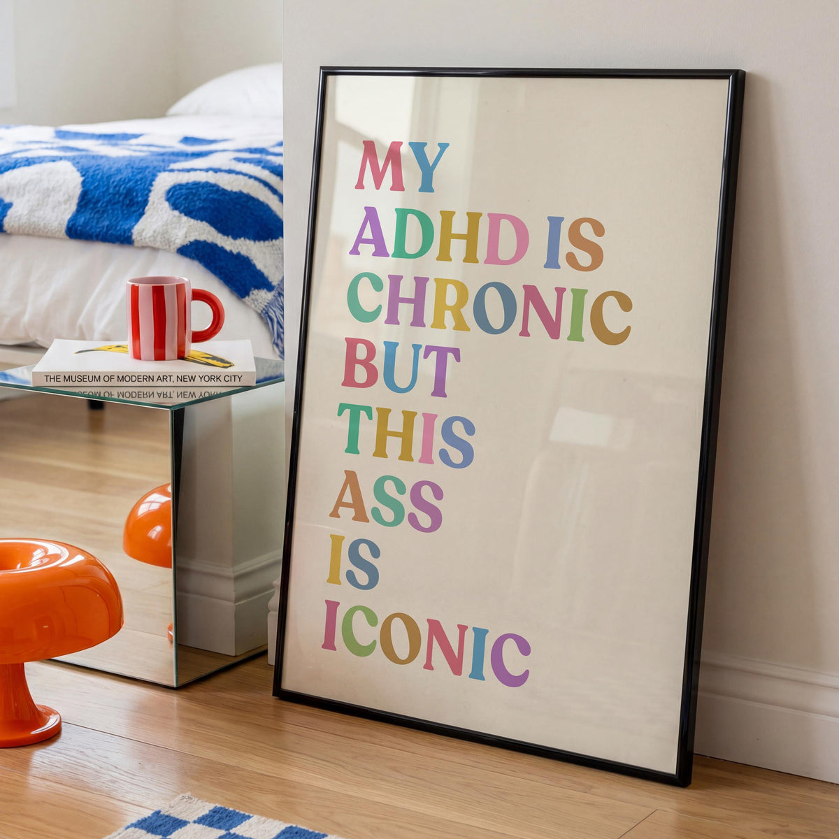 ADHD funny print - Neuro spicy art - Humour Quote Print - Typography Prints - Funny Poster -