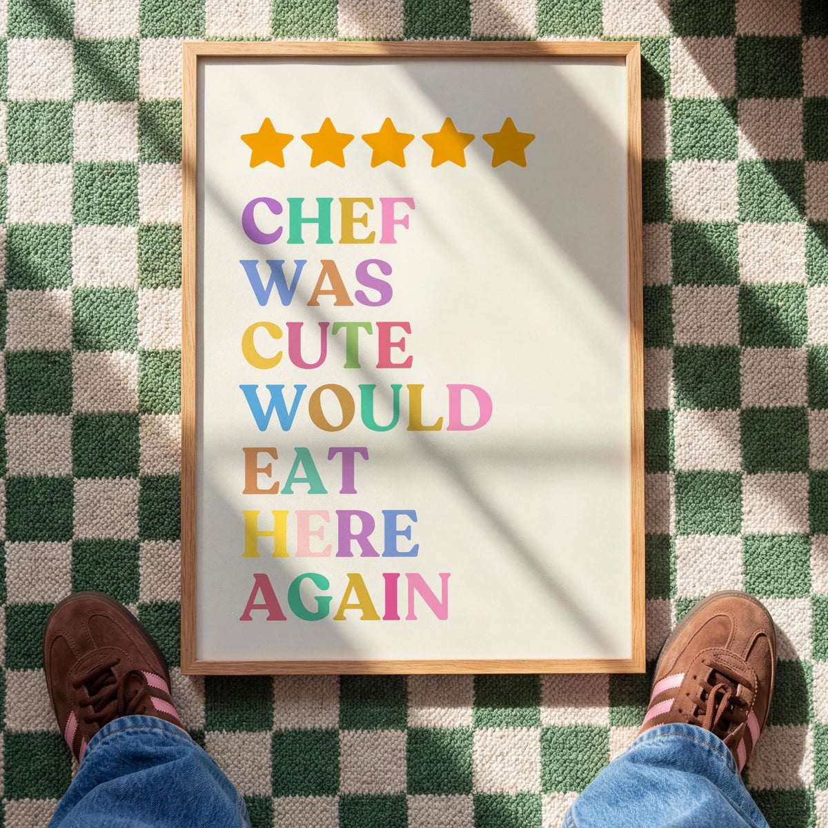 Funny Kitchen Review Print – Chef Gift - Cooking Decor - Prints for Kitchen
