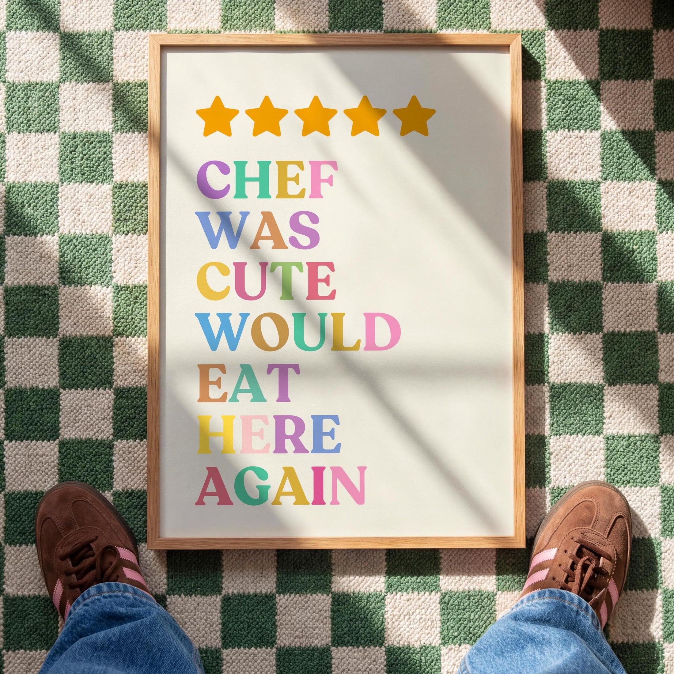 Funny Kitchen Review Print – Chef Gift - Cooking Decor - Prints for Kitchen